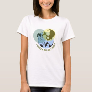Camiseta beijei um cachorro e gostei dele