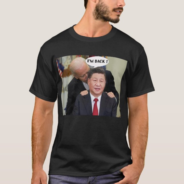 CAMISETA BEIJING BIDEN, ESTOU DE VOLTA. (Frente)