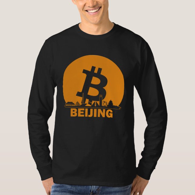 Camiseta Beijing Bitcoin Maximalist  Bitcoin Beijing Skylin (Frente)