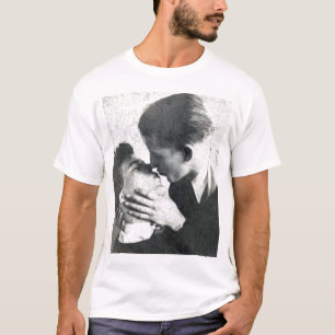 Camiseta Beijo alegre da paixão do casal do vintage
