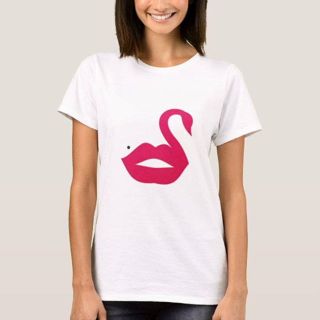 Camiseta Beijo com forma de pelicano (Frente)