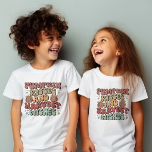 Camiseta Beijo De Abóbora E Desejos De Colheita Caem No Açã