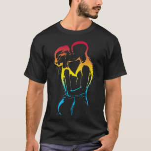 Camiseta beijo de amor
