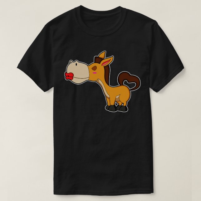 Camiseta Beijo de cavalo (Frente do Design)