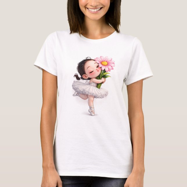 Camiseta Beijo de Flor de Ballet (Frente)