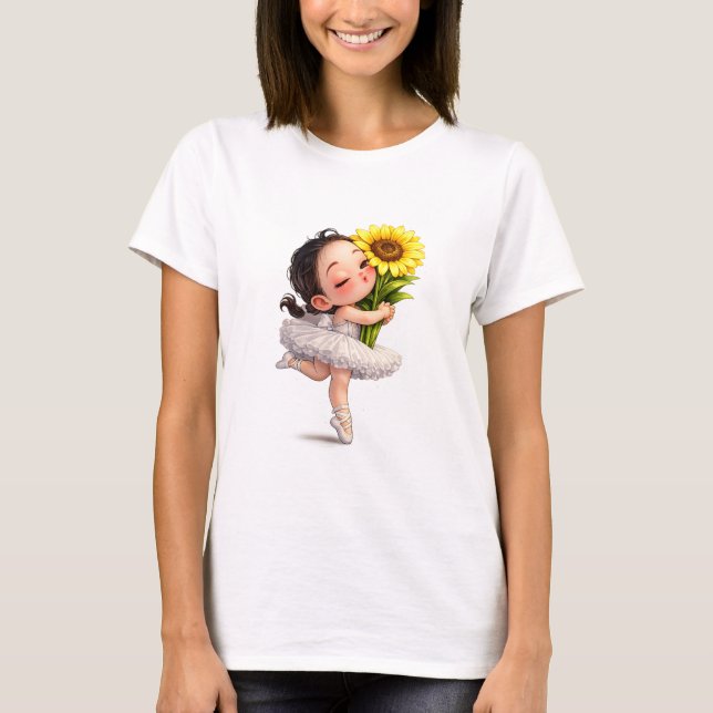 Camiseta Beijo de Girassol Ballet (Frente)