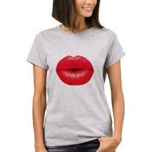 Beijo de pop com batom Lábios