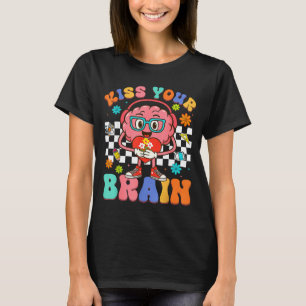 Camiseta Beijo de São Valentim Seu Cérebro Aluno Professor