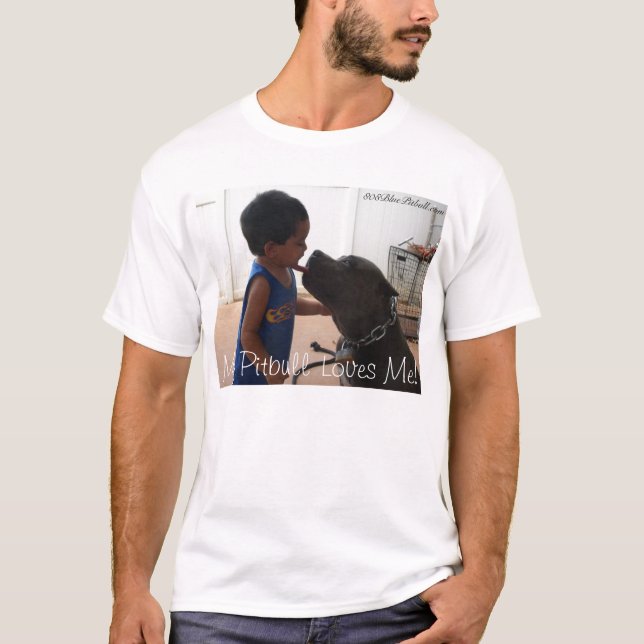 Camiseta Beijo do amor de Pitbull (Frente)