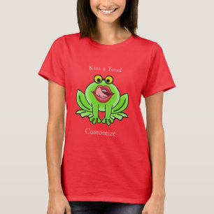Camiseta Beijo Engraçado Um Trovão De Sapo