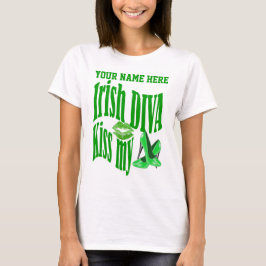 Camiseta Beijo irlandês da diva meus calçados