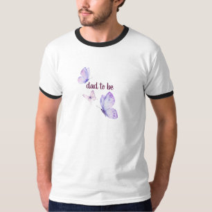 Camiseta Beijos borboletas e desejos de bebês   Pai Roxo A 