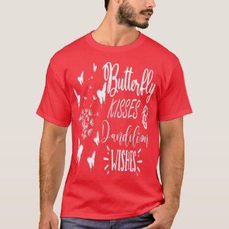 Camiseta Beijos de borboletas e Dandelion gostam de beleza