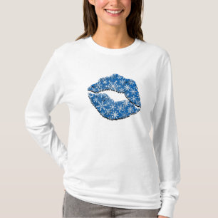 Camiseta Beijos do floco de neve