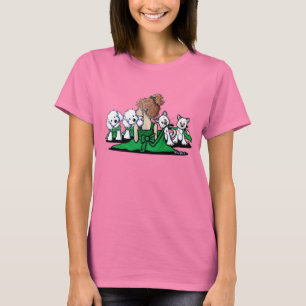Camiseta Beijos & risos malteses e gatos