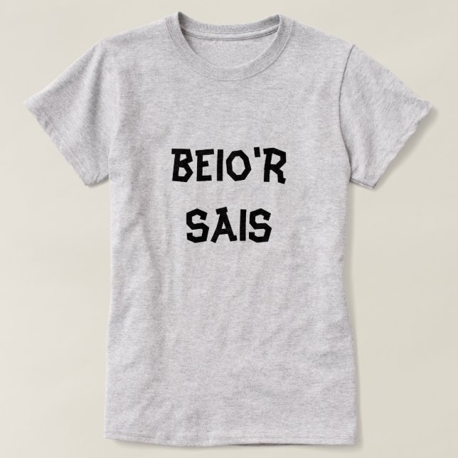 Camiseta Beio Sais Culpo o inglês (Frente do Design)