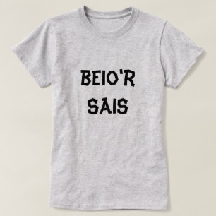 Camiseta beio Sais Eu Culpo o Inglês