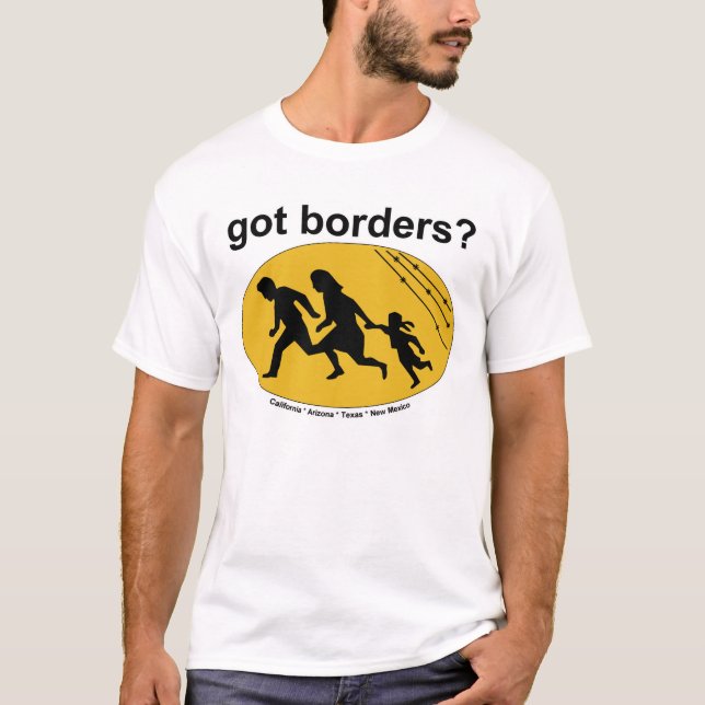 Camiseta Beiras obtidas? T-shirt da imigração ilegal (Frente)