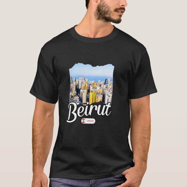 Camiseta Beirute Líbano Lembrança  Beirute (Frente)