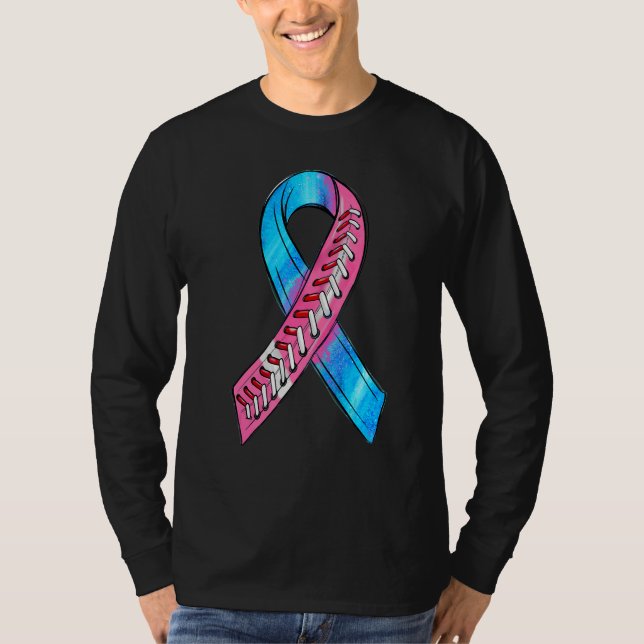 Camiseta Béisbol do Mês de Conscientização sobre SIDS com L (Frente)