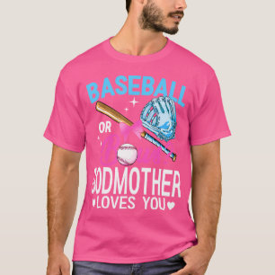 Camiseta Béisbol Ou Laços A Madrinha Te Ama Revelação De Gê