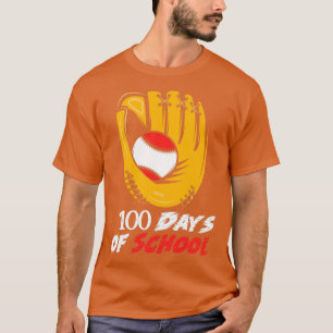 Camiseta Beisebol 100 Dias De Ensino Feliz 100 Dias De Ensi