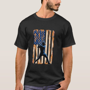 Camiseta Beisebol Boys Crianças Derrubando Sorvete EUA Ame