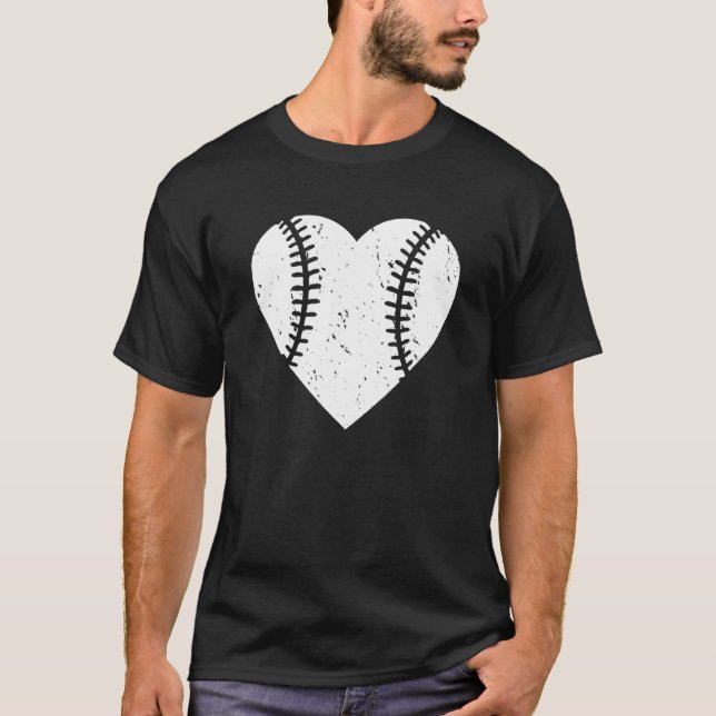 Camiseta Beisebol com coração desconfortado (Frente)
