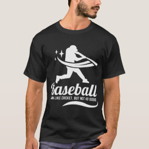 Camiseta Beisebol Críquete Esportes Divertidos
