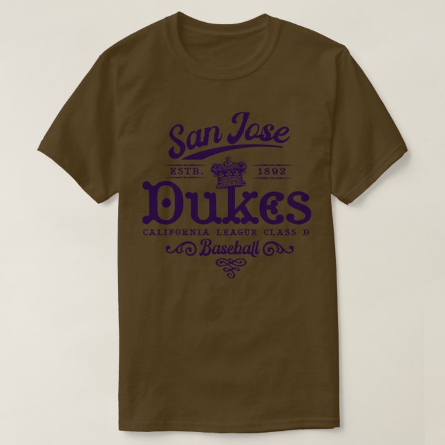 Camiseta Beisebol de San Jose Dukes (Frente do Design)