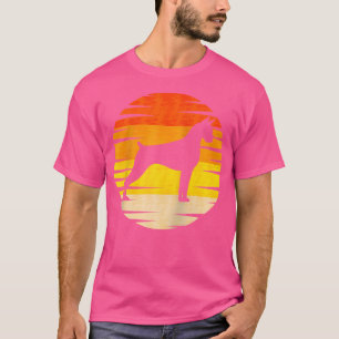 Camiseta Beisebol De Silhuette Breed Boxer Dog 70S