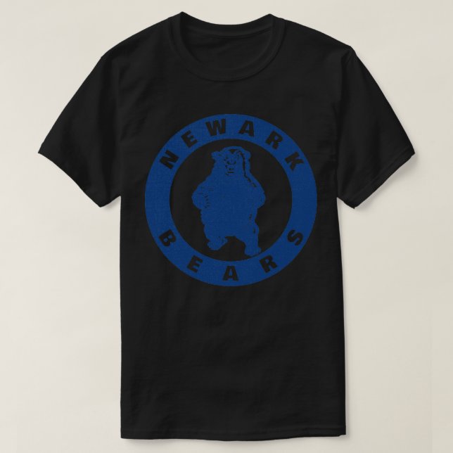 Camiseta Beisebol de Ursos de Newark Retro (Frente do Design)