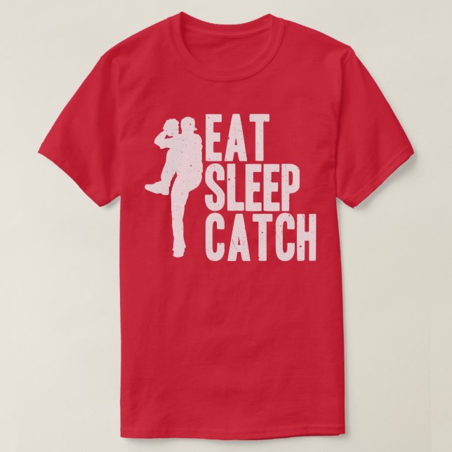 Camiseta Beisebol Dormir Captura (Frente do Design)