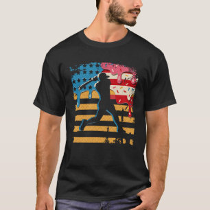 Camiseta Beisebol Driblado Boys Sorvete American Flag 4th