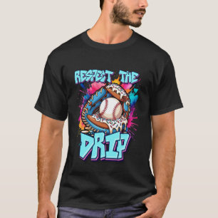 Camiseta Beisebol Drip Respeite O Sorvete Drip Juventude Me