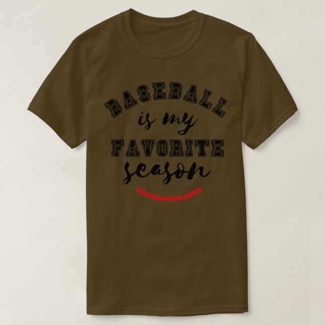 Camiseta Beisebol É A Minha Época Favorita 5 (Frente do Design)
