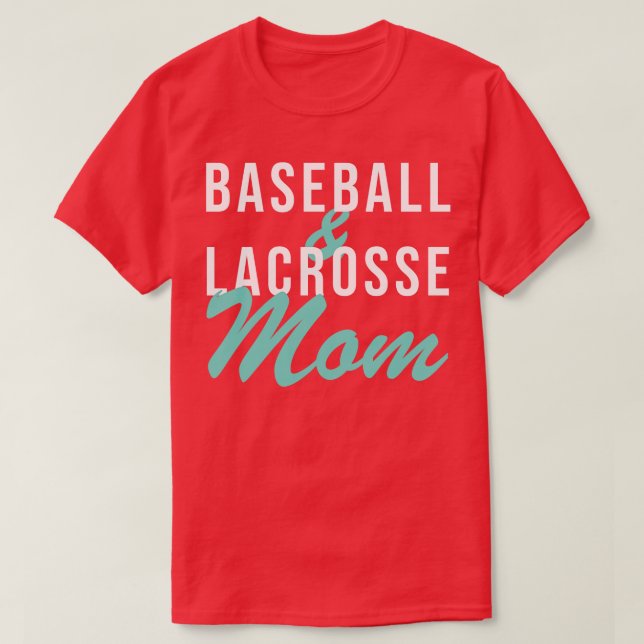 Camiseta Beisebol e Lacrosse Mãe Baseball Mãe (Frente do Design)