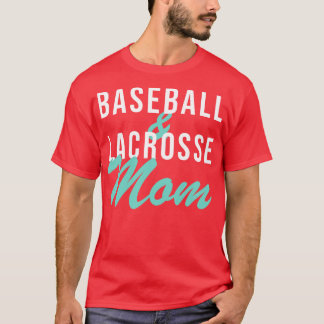 Camiseta Beisebol e Lacrosse Mãe Baseball Mãe
