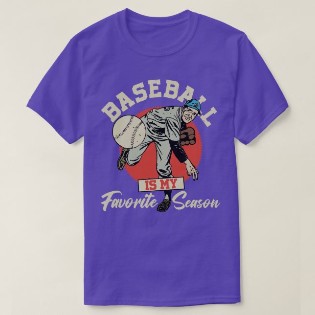 Camiseta Beisebol É Minha Época Favorita 1 (Frente do Design)