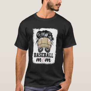 Camiseta Beisebol Engraçado Mãe A Vida dos Óculos Solares M