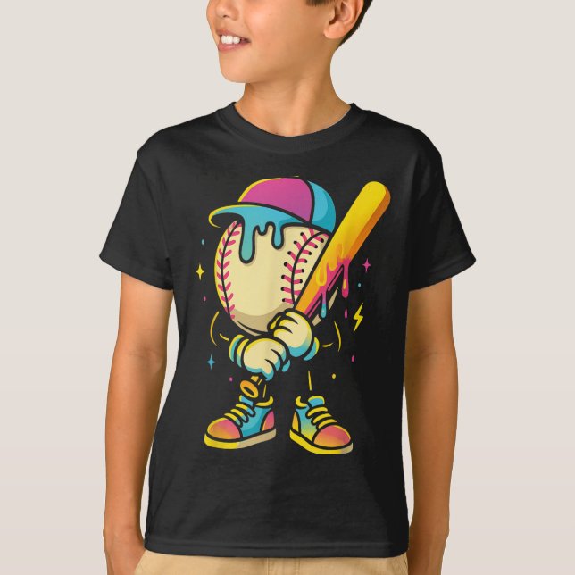 Camiseta Beisebol Estilo de Vida 101 Roupa Jovens Baseball  (Frente)