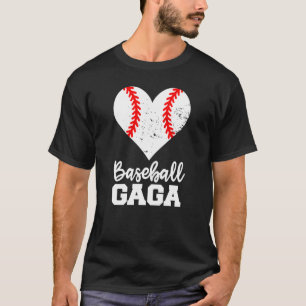 Camiseta Beisebol Gaga Baseball Heart Avó Gaga