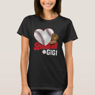 Camiseta Beisebol Gigi Beisebol Rapariga de Dia das Mães Cu