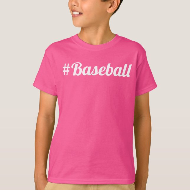Camiseta Beisebol Hashtag Jovens Ventilador Deve Ter (Frente)