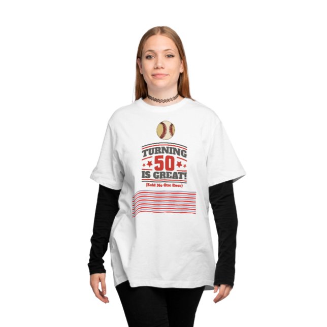 Camiseta Beisebol mãe 50º Aniversário (Criador carregado)