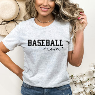 Camiseta Beisebol Mãe Heart