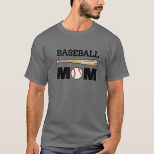 Camiseta Beisebol Mãe Leopardo Engraçado Softball Mãe D