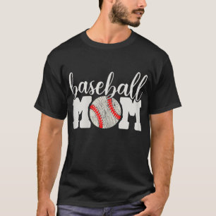 Camiseta Beisebol Mãe Presente - Mãe Aplausos de Roupa para