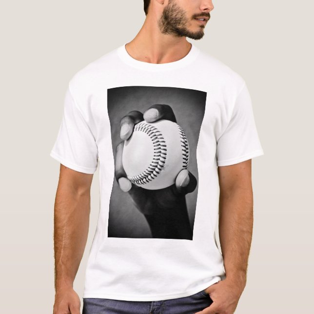 Camiseta beisebol na mão (Frente)