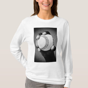 Camiseta beisebol na mão
